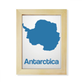 thumbnail image 1 of Blue Antarctica Illustration Map Pattern Desktop Adorn Photo Frame Display Art Painting Wooden, 1 of 3