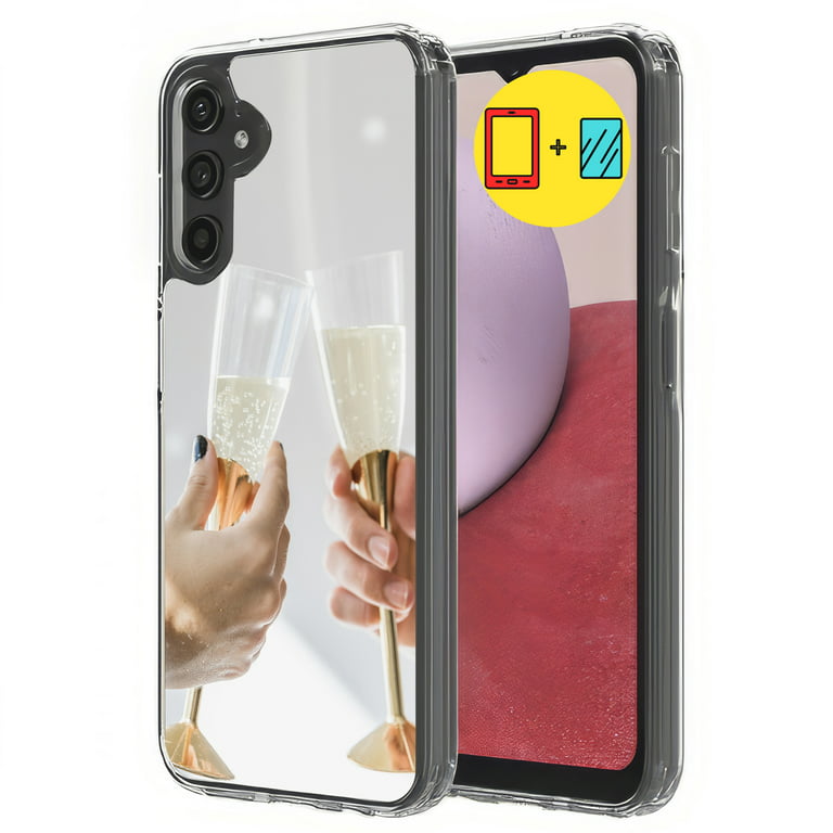 TalkingCase Personalize Custom Phone Case Cover Made for Samsung A14 5G  2023, Glass Screen Protector Incl, DIY Design, Precious Time, Lightweight