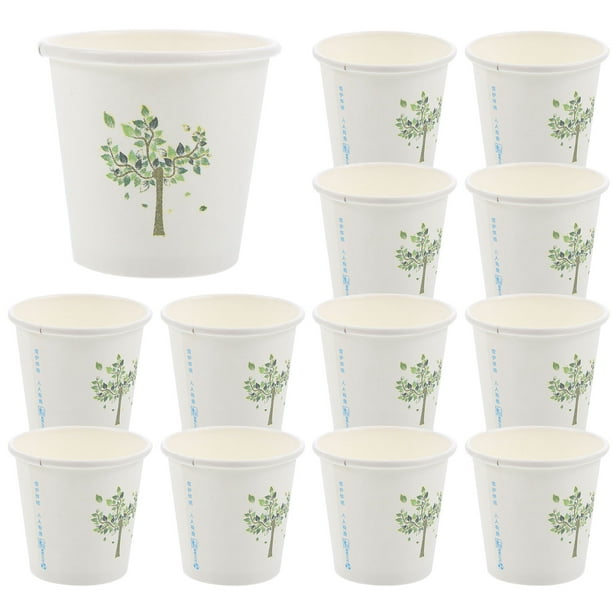 500 vasos de papel decorativos para bebidas, desechables, para café, zumos y bebidas.