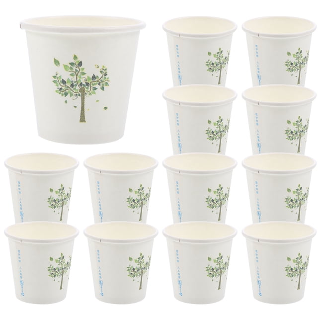 500 vasos de papel decorativos para bebidas, desechables, para café, zumos y bebidas.