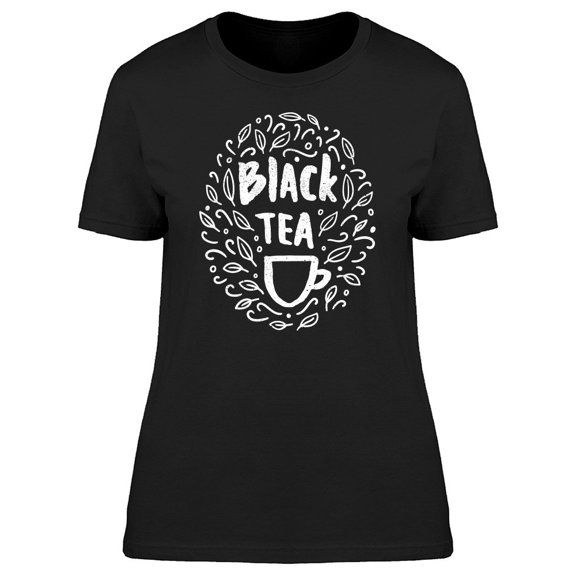 Black Tea Doodles Tee Women's -Image by Shutterstock