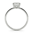 thumbnail image 3 of Lina Jewelry 2.24 Ct Emerald Cut Solitaire Moissanite Engagement Ring - Moissanite in 14K White Gold Plated - Elegant Prong Setting Ring - Perfect for Wedding, Proposal or Special Occasions, 3 of 6