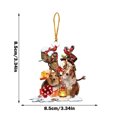 thumbnail image 2 of Navidad De Madera Etiqueta Colgante Patrón Permanente Personalizado Decoración Familiar Adornos De Navidad Decoración Colgante Regalo Monstrate HA040434-05, 2 of 5