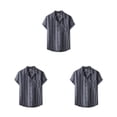 thumbnail image 3 of Camisa de hombre Jumpingount de repuesto con cuello vuelto transpirable lavable reutilizable 2XL, 3 of 6