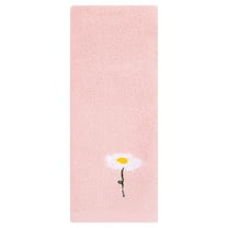 Unique Bargains Cotton Floral Hand Towels Absorbent Towel Set Pink 1-Piece