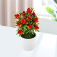 thumbnail image 1 of HONMEET 1Jgo Planta Artificial De Fresa En Maceta Para Natural Y En Hogar, 1 of 7