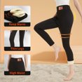 thumbnail image 5 of Ilfioreemio 2 Pack Thick Fleece Lined Warm Leggings High Waisted Tummy Control Leggings Winter Seamless Slimming Leggings, 5 of 7