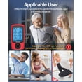 thumbnail image 5 of Estimulador muscular NURSAL TENS de 24 modos, masajeador de pulso electrónico recargable con 8 almohadillas para aliviar el dolor de espalda y hombros y fortalecer los músculos (rojo), 5 of 5