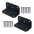thumbnail image 3 of veasfak 90 Degree Corner Brace Metal Joint Fastener L Bracket for Shelf Fence Tables 2 Set, 3 of 9