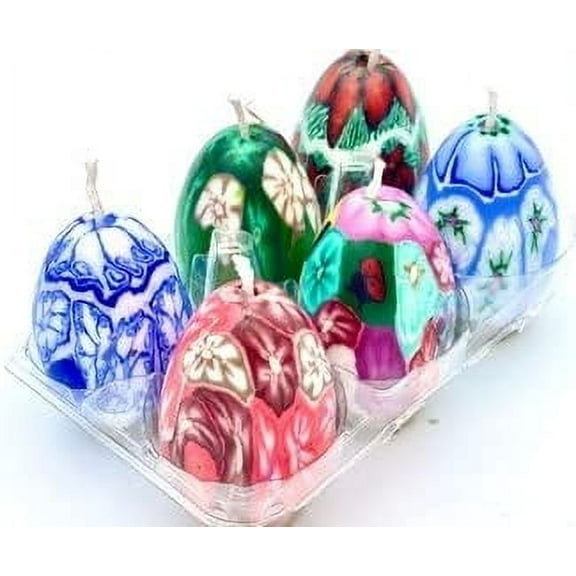 6 Pack Easter Wooden Eggs, Ukrainian Traditional Pysanky, Hand Painted Ornament Eggs, Ukraine Souvenirs, Hand Made Painting, Decorative Egg