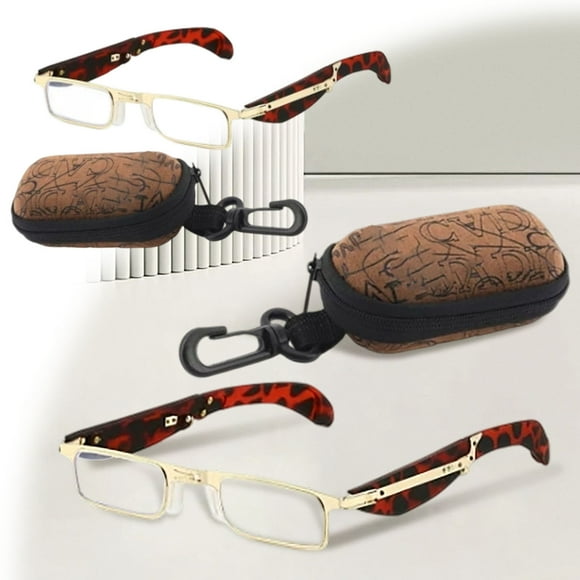 Blue Light Blocking Folding Reading Glasses for Men and Women with Durable Metal Frame