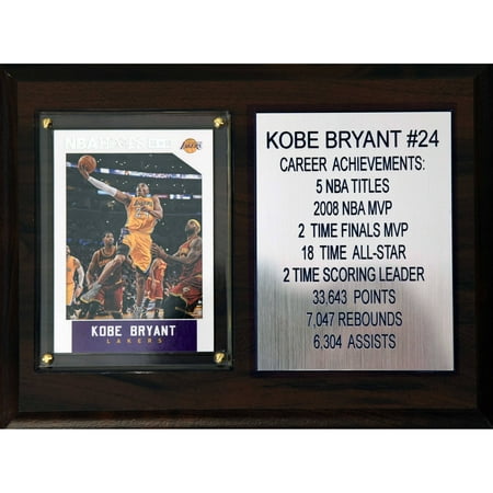 C&I Collectables NBA 6x8 Kobe Bryant Los Angeles Lakers Career Stat