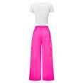 thumbnail image 4 of Grblisyd Girls Summer Outfits 2 Piece 8-12Y Set Cute Floral Print Short Sleeve T-Shirt Cargo Pants Summer Fall Outfits, 4 of 6