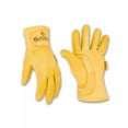 thumbnail image 2 of Plainsman Full-Finger Leather Gloves, Yellow, L, 2 Pack, 2 of 3