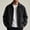 Black, variant on FRSASU Men's Casual Coach Jacket Snap Button Closure Collared Loose Fit Lightweight Windbreaker Outerwear Wine