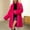 01 Pink, variant on Womens Long Faux Fur Coat Winter Oversized Long Sleeve Open Front Lapel Trench Coats Outerwear