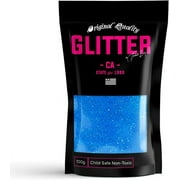 Blue Rainbow Premium Glitter Multi Purpose Dust Powder 100g / 3.5oz for use with Arts & Crafts Wine Glass Decoration Weddings Cards Flowers Cosmetic Face Body