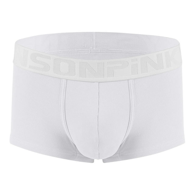 Rbaofujie Seamless Thongs Men's Solid Color Mid Waist Thread Breathable Underwear Mens Underwear