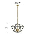 thumbnail image 4 of Six Light Stem Hung Pendant In Transitional-Mid-Century Modern Style 24.25 Inches Wide By 17.75 Inches High Hinkley Lighting 3576Dz, 4 of 6