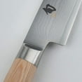 thumbnail image 2 of Shun Classic Blonde 6" Utility Knife, Handcrafted Japanese Kitchen Knife, VG-MAX Core with Damascus Stainless Steel Cladding, Pakkawood Handle, Precision and Sharpness for Professional and Home Chefs, 2 of 7