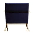 thumbnail image 4 of Pangea Home Dexter Lounge Chair Velvet Navy, 4 of 12