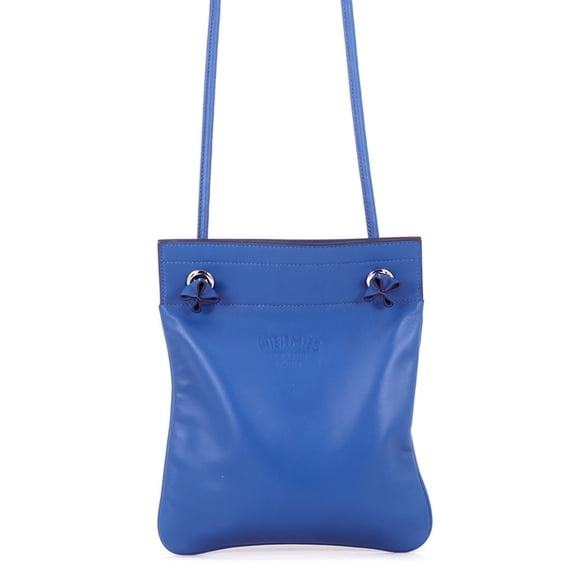Pre-Owned Hermes Shoulder Bag Sac Aline Mini Blue France Swift U Stamp Handbag HERMES