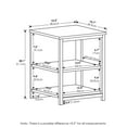 thumbnail image 6 of Furinno Camnus Modern Living End Table, Americano/Black, 6 of 6