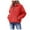 Red, variant on UngA Jackets For Women Womens Zip Fleece Pullover Soft Oversized Sweatshirt with Pockets Warm Fuzzy Sweater Blue,M