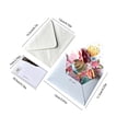 thumbnail image 3 of E Greeting Card Set With Pop Up Flower And Blank Envelope For Anniversary Congratulations Get Well Graduation 5.91X4.53 Inch, 3 of 6