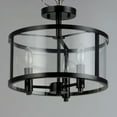 thumbnail image 2 of 25250CLBK Maxim Lighting Sentinel - Three Light Semi-Flush Mount, 2 of 5