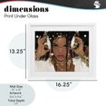thumbnail image 4 of Stupell Industries Contemporary Gold Headphones Glam Female White Framed Print Under Glass, 16 x 13, by Franklyn Gregory, 4 of 8