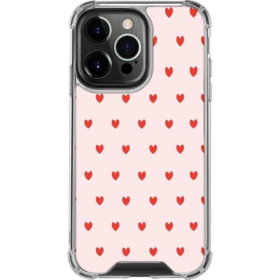 Skinit Hearts Pink and Red Hearts iPhone 14 Pro Clear Case