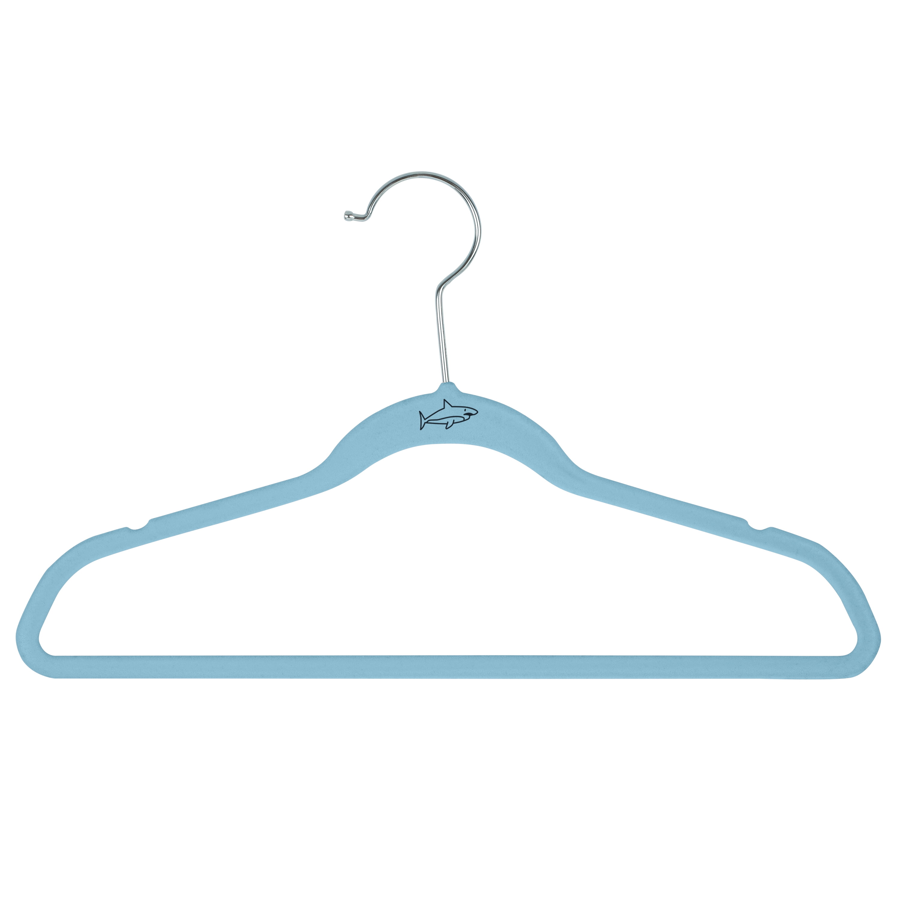  24-Pack Light Blue Velvet Hangers with Movable Clips for Baby  and Kids Clothes, Slip-Resistant, Space-Saving for Pants, Leggings, Skirts,  Shorts, Jackets, 360 Degree Swivel Hook (12x8 in) : Home & Kitchen