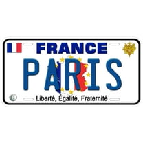 France Paris Custom Novelty Car License Plate