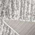 thumbnail image 6 of SAFAVIEH Rumi Barrett Striped Polyester Shag Area Rug, Dark Gray/Ivory, 5'3" x 7'6", 6 of 8