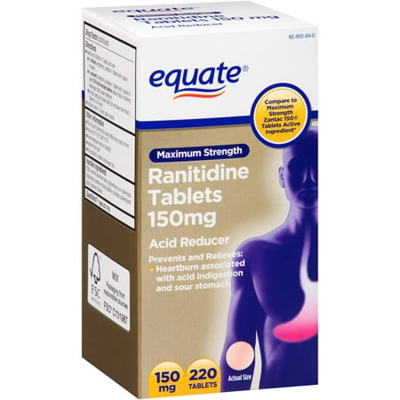 Equate Maximum Strength Acid Reducer Ranitidine Tablets Equate Maximum Strength Acid Reducer Ranitidine Tablets