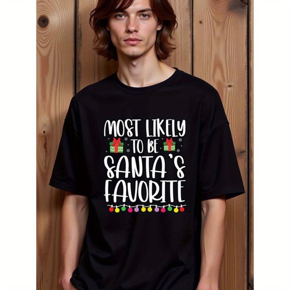Greenink natee Most Likely to Be Santa's Favorite Christmas T-shirt,
