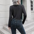 thumbnail image 4 of Womens Fall Fashion 2022! QLEICOM Sweaters for Women, Women's Drawstring Hollow V-neck Sweater Women's Loose Autumn And Winter Long-sleeved Sweater New On Clearance, 4 of 6