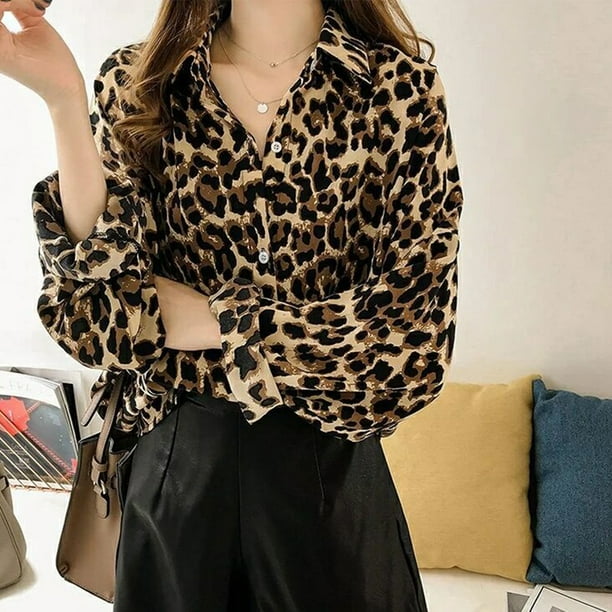 leopard skin blouses