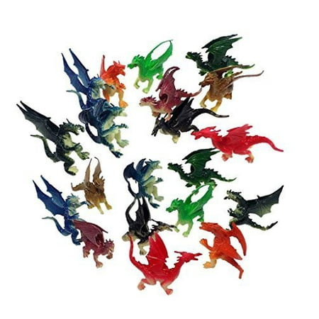Dragon Mini Figure - 20 Pieces Toy Mini 2.5