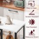 thumbnail image 4 of Yeshouse Juego de mesa y sillas de bar de 3 piezas, compacto y ahorra espacio, con estantes grandes, ideal para cocinas, apartamentos pequeños, oficinas y desayunadores, 4 of 6