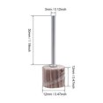 thumbnail image 2 of Rueda de aleta abrasiva Uxcell 120 granos con vástago de 1/8" para herramienta rotativa de óxido de aluminio marrón 8 piezas, 2 of 5