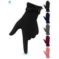 thumbnail image 2 of Deago 2 Pairs Womens Winter Gloves Warm Touchscreen Texting Gloves Fleece Lined Windproof Gloves (Navy), 2 of 9