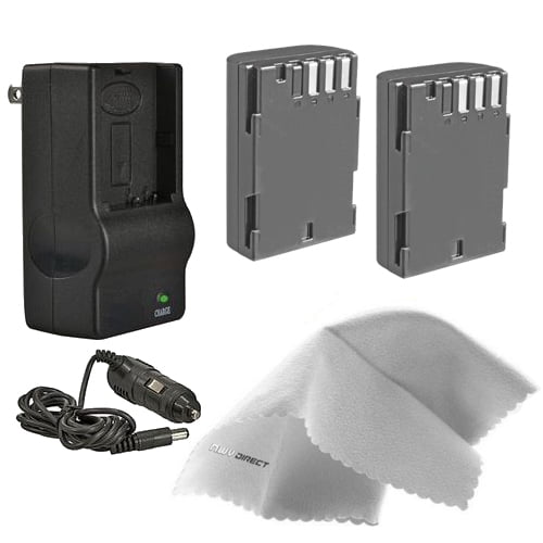 Pentax K-3 High Capacity 'Intelligent' Batteries (2 Units) + AC/DC Travel Charger + Nw Direct Microfiber Cleaning Cloth.