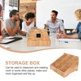 thumbnail image 4 of Classroom Organization And Storage Desk Storage Organizer Multi-grid Phone Box, 4 of 4