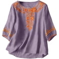 thumbnail image 3 of Womens Tops Casual Solid Stand Collar Button Down Shirt Spring Summer Shirts for Women Multicolor L, 3 of 9