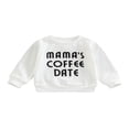 thumbnail image 1 of Nouveau-né Garçon Fille Col Rond Sweat-Shirt Imprimé Lettre Pull à Manches Longues Vêtements d'Automne, 1 of 7