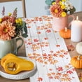 thumbnail image 4 of Thanksgiving Pumpkin Table Runner, Autumn Thanksgiving Kitchen Dining Table Decoration for Home Party Decor 13x36 Inches, 4 of 9