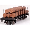 thumbnail image 3 of Bachmann Trains 98470 Large G Scale 1:25 Flat Car with Logs and Metal Wheels, 3 of 3