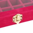 thumbnail image 4 of Jewellery Organiser, Earring Ring Storage Box Organizer Jewelry Storage Box Transparent Glass  For Storing Different Kinds Of Jewelry And Tools Rose Red, 4 of 8